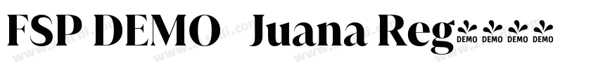 FSP DEMO   Juana Reg字体转换